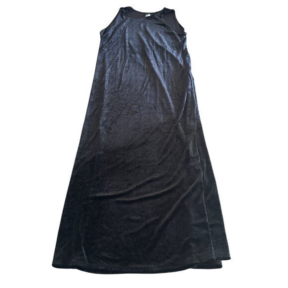 Eileen Fisher Dresses & Skirts - Eileen Fisher Womens Black Velvet Sleeveless Maxi Dress Made In USA, Size L